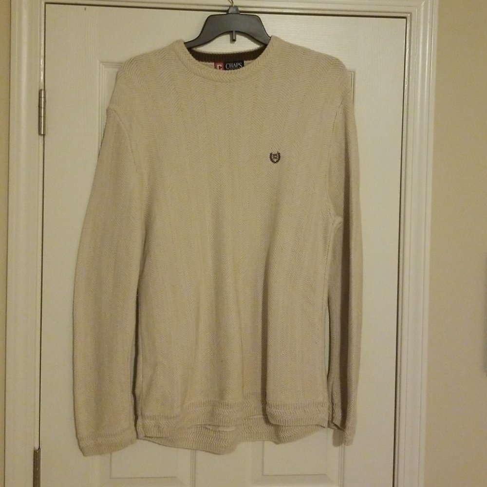 CREAM COLORED CHAPS SWEATER